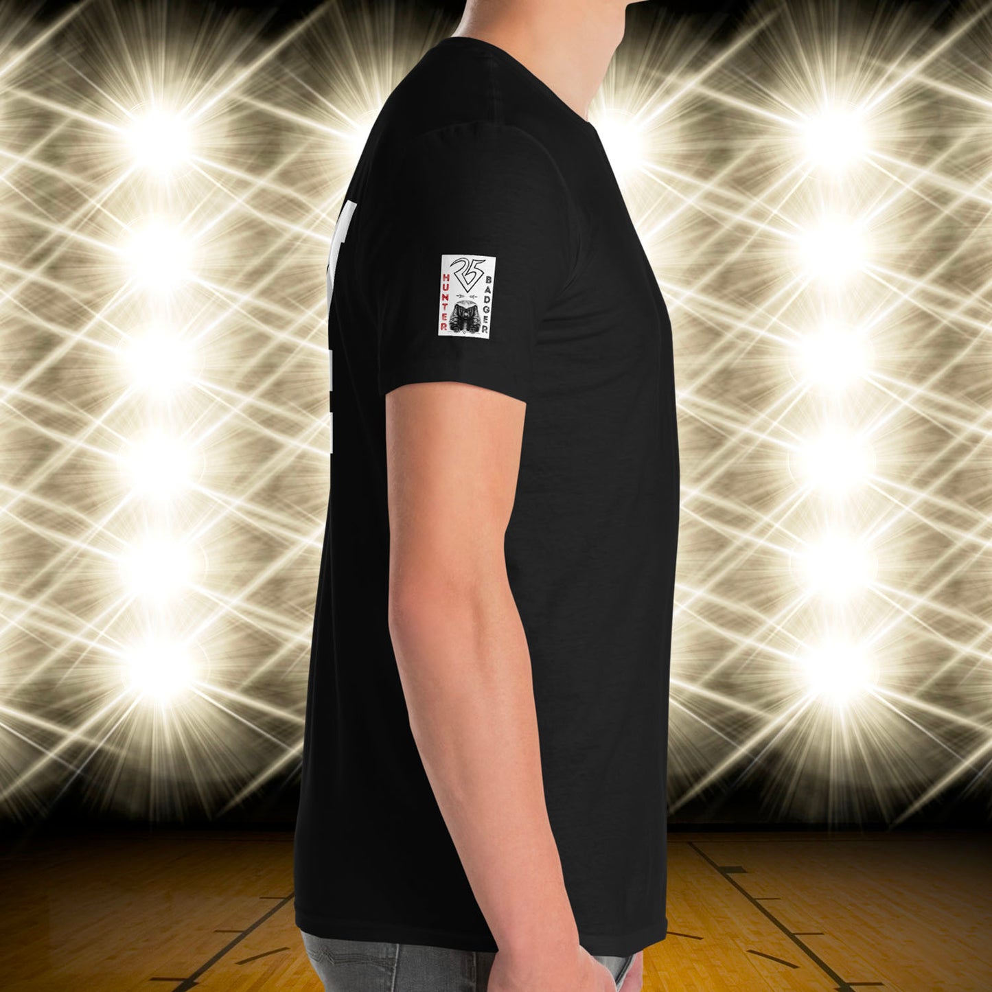 04 Jersey Number T-Shirt, Black, S-2XL