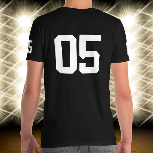 05 Jersey Number T-Shirt, Black, S-2XL