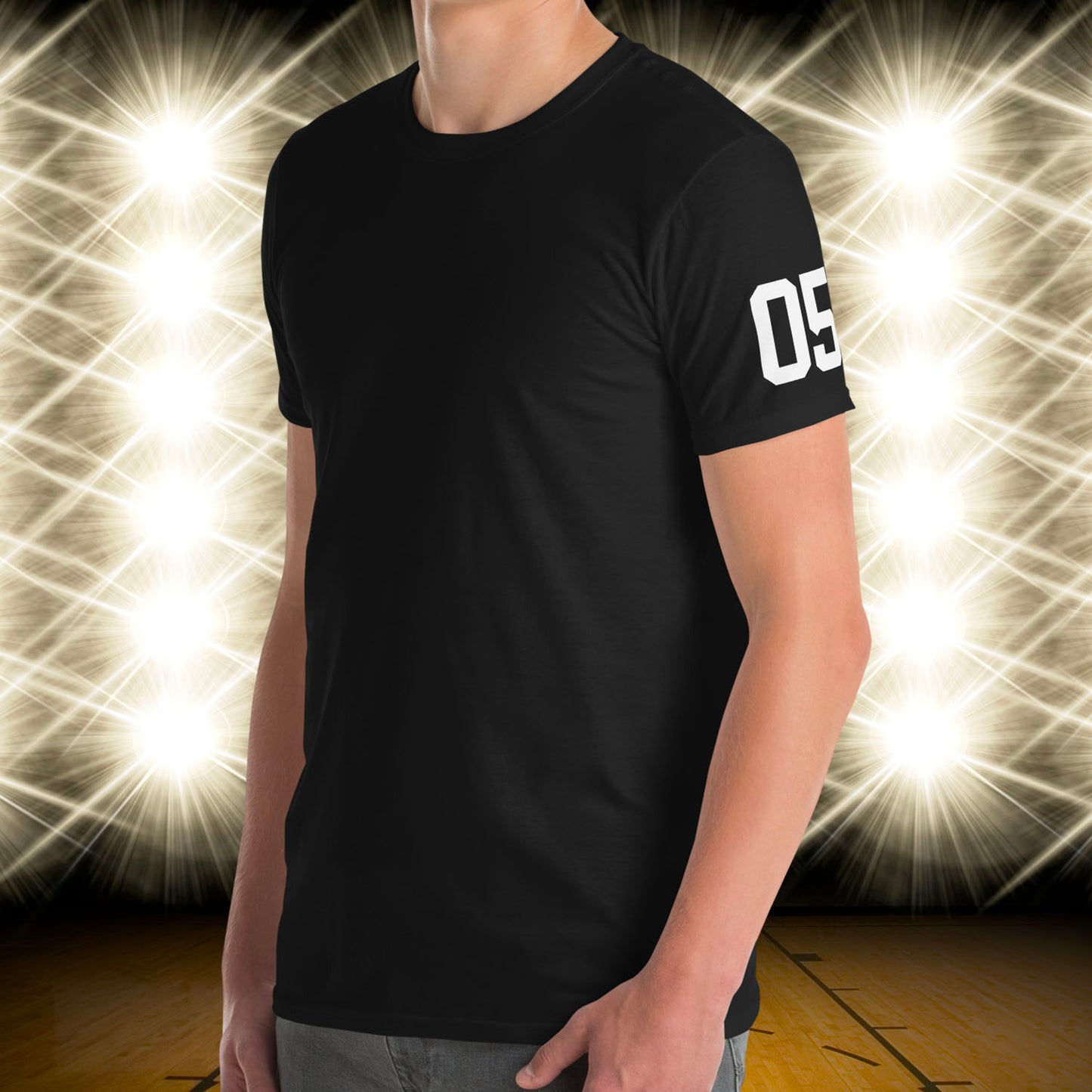 05 Jersey Number T-Shirt, Black, S-2XL