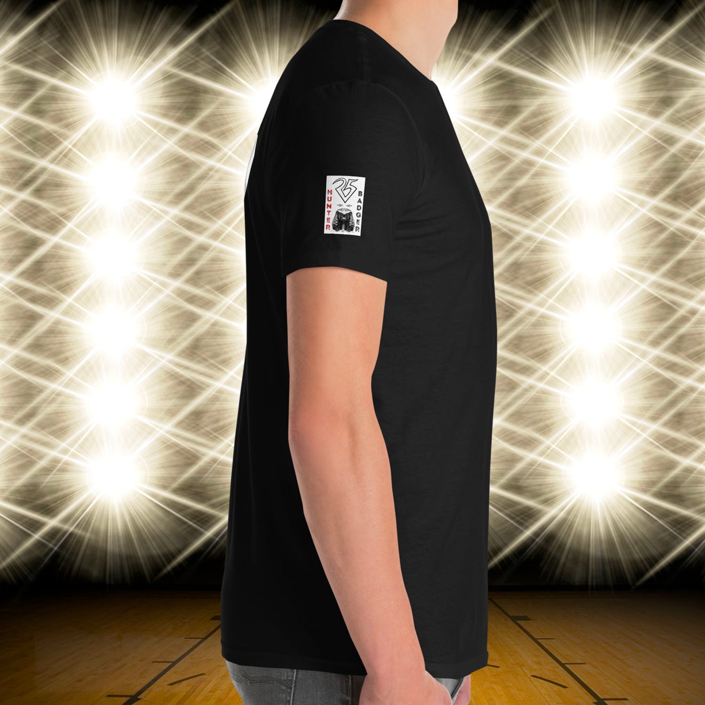 10 Jersey Number T-Shirt, Black, S-2XL