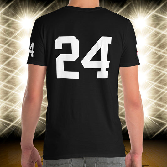 24 Jersey Number T-Shirt, Black, S-2XL