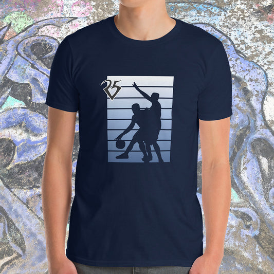 Defense! Basketball T-Shirt, Navy Blue, S-2XL