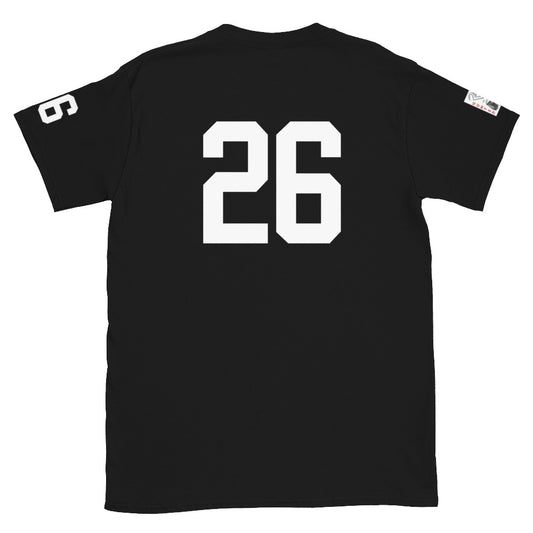 26 Jersey Number T-Shirt, Black, S-2XL