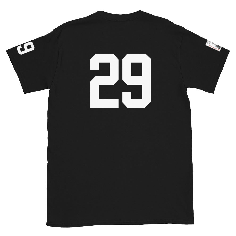 29 Jersey Number T-Shirt, Black, S-2XL