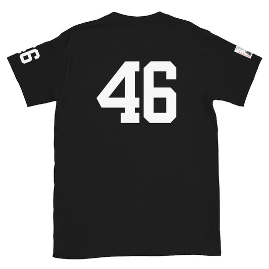 46 Jersey Number T-Shirt, Black, S-2XL