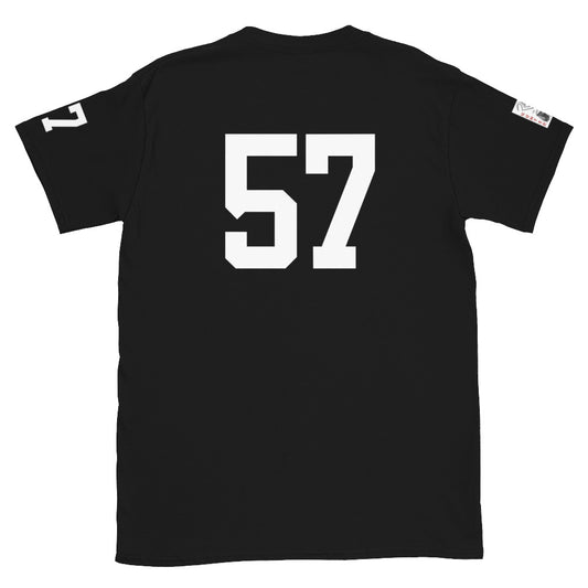 57 Jersey Number T-Shirt, Black, S-2XL