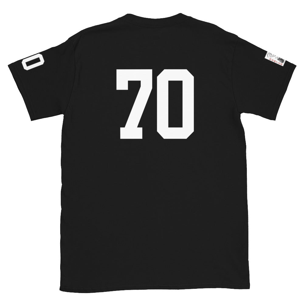 70 Jersey Number T-Shirt, Black, S-2XL