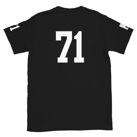 71 Jersey Number T-Shirt, Black, S-2XL