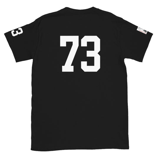 73 Jersey Number T-Shirt, Black, S-2XL