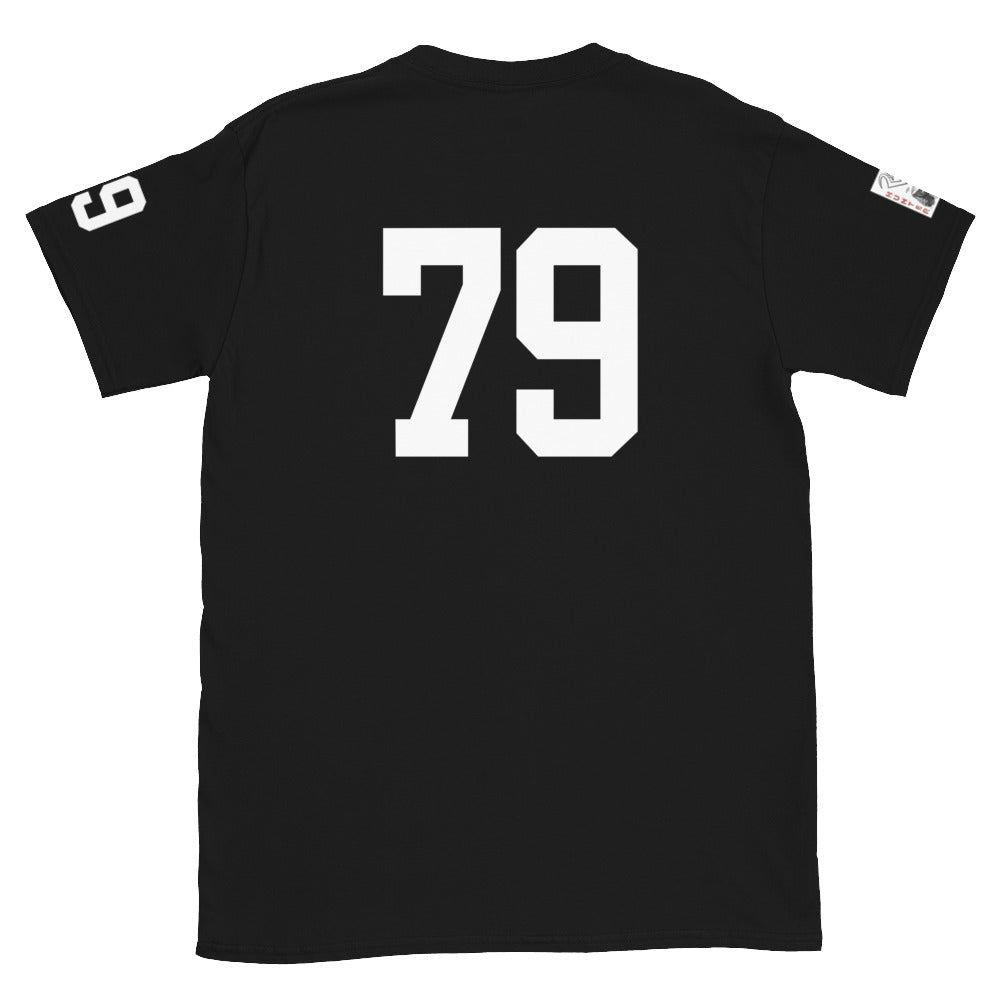 79 Jersey Number T-Shirt, Black, S-2XL