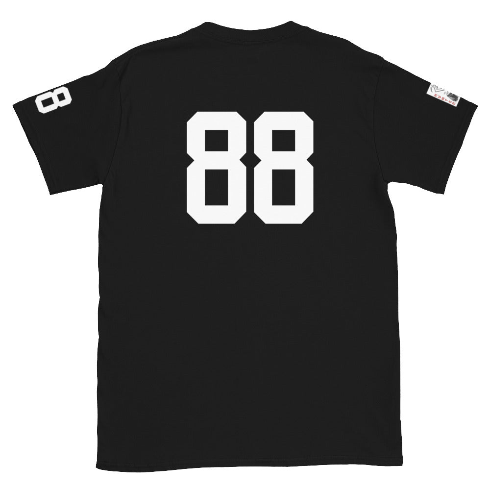 88 Jersey Number T-Shirt, Black, S-2XL