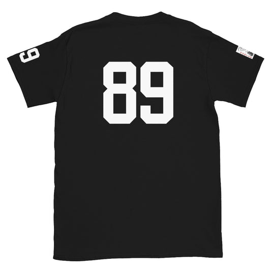 89 Jersey Number T-Shirt, Black, S-2XL