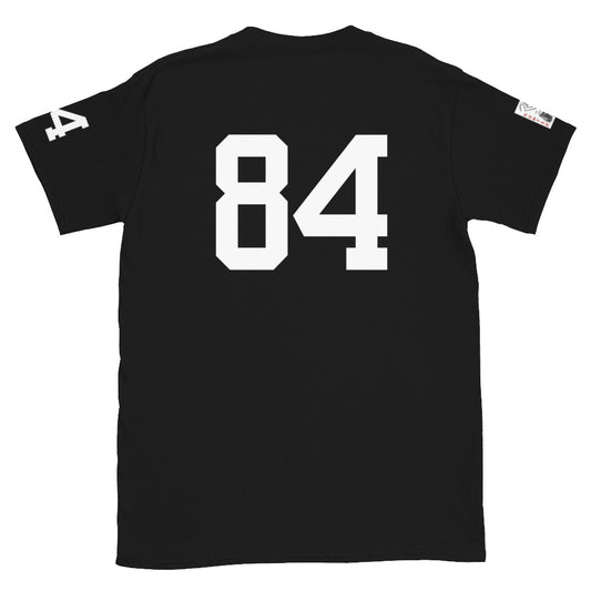 84 Jersey Number T-Shirt, Black, S-2XL